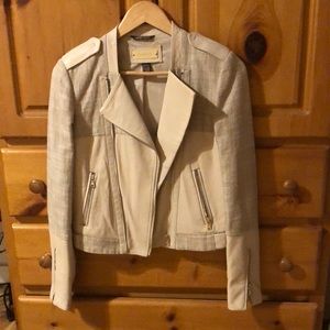 Daniel cream leather jacket
